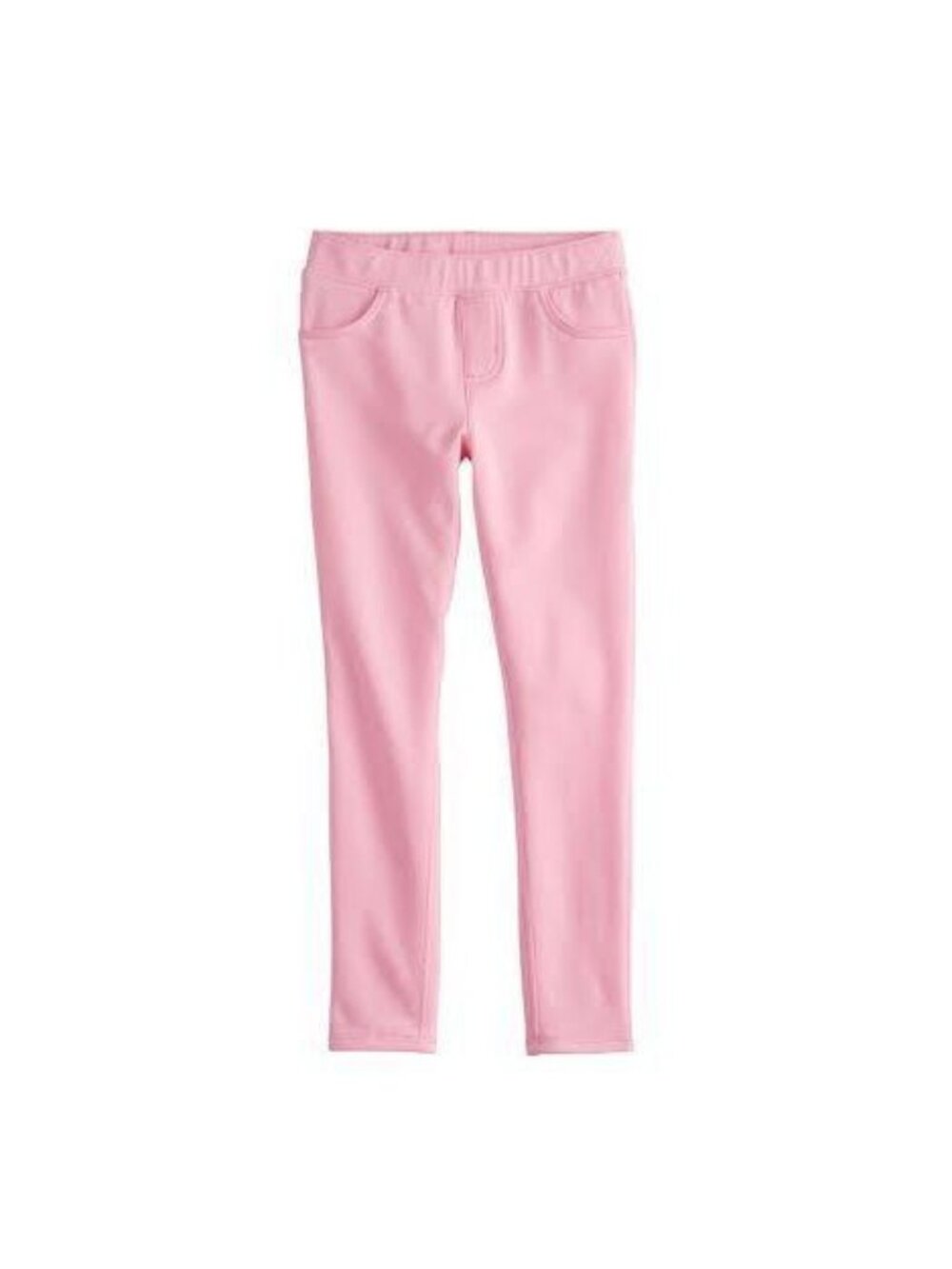 Girls 4-12 Jumping Beans Solid Strawberry Shortcake Pink Jeggings Size 5